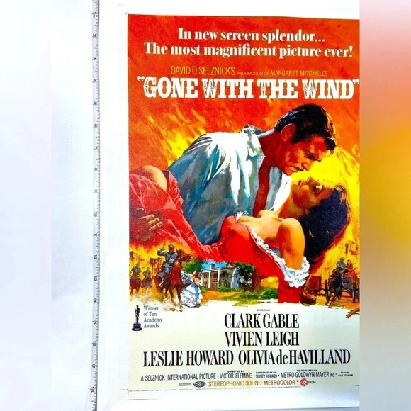 Gone with the Wind - Canvas Poster - 13”x 19” 🔥💨 - Picture 2 of 6